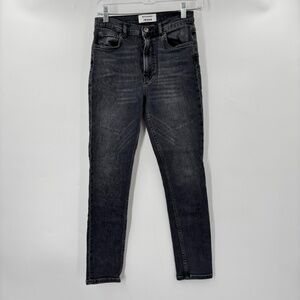 Reformation High Waist Skinny Jeans Black Size 26
